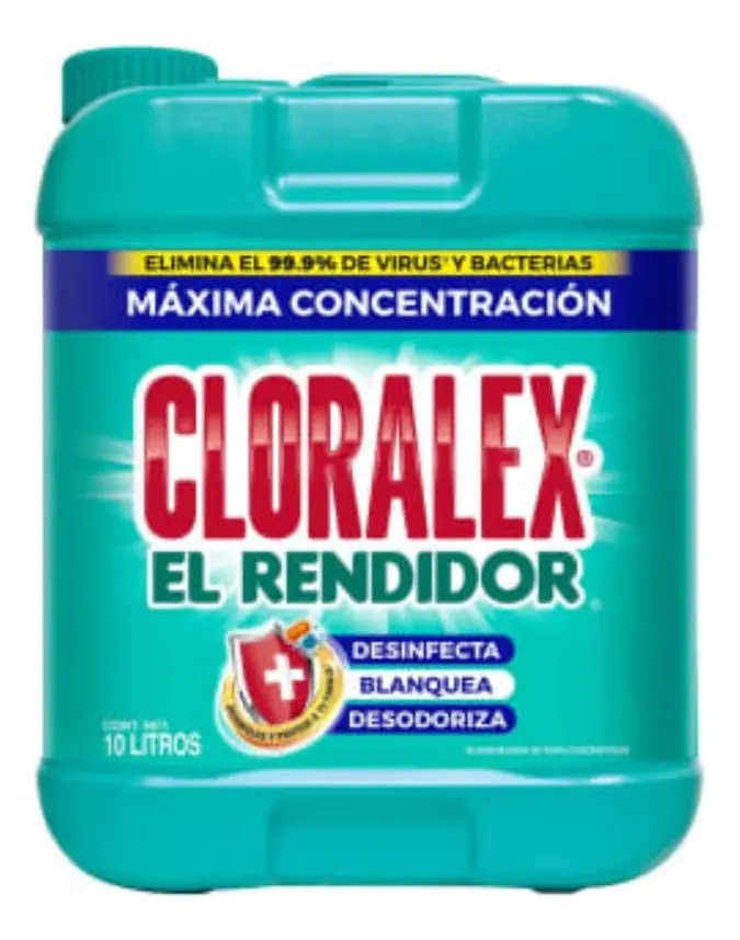 Blanqueador Líquido Cloralex El Rendidor 10 L
