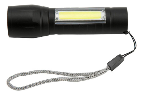 Linterna Mini Led Aluminio Doble Luz Batería Recargable