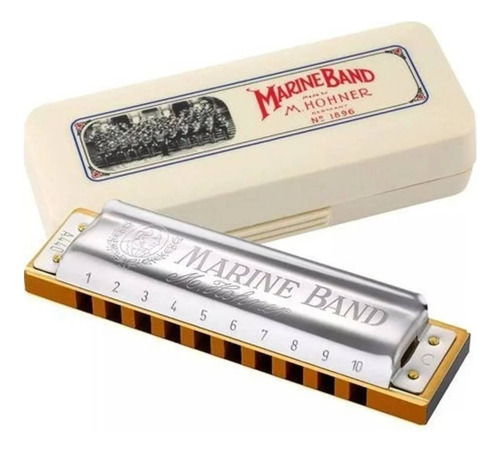 Armónica Hohner marine band 1896 diatónica B m1896126x