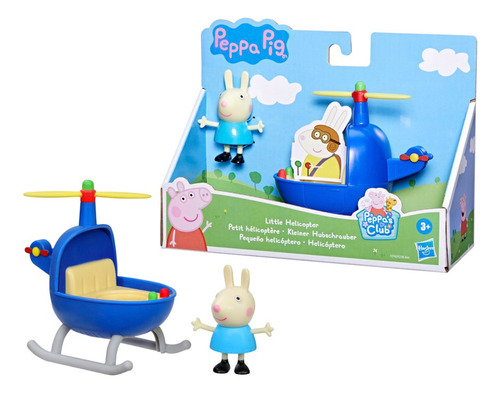 Peppa Pig Adventures - Rebecca Coelho 7,5 Cm Com Helicóptero