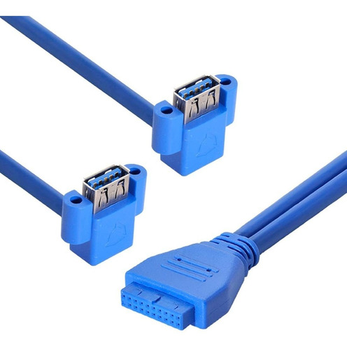 Cable Usb 3,0 Tipo A Doble Hembra Hacia La Placa Base 20 