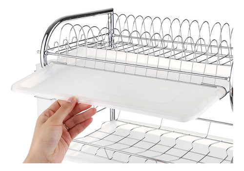 Estante Para Platos Multifuncional De 3 Niveles Para Almacen