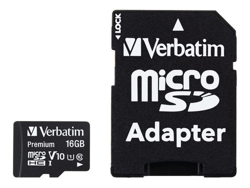Memoria Micro Sd Verbatim 16gb Sdhc Premium Con Adaptador