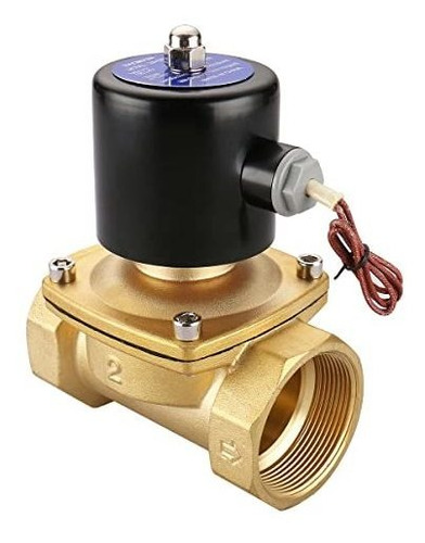 Válvula Solenoide Dc 24v 2puLG Baomain Agua Aire