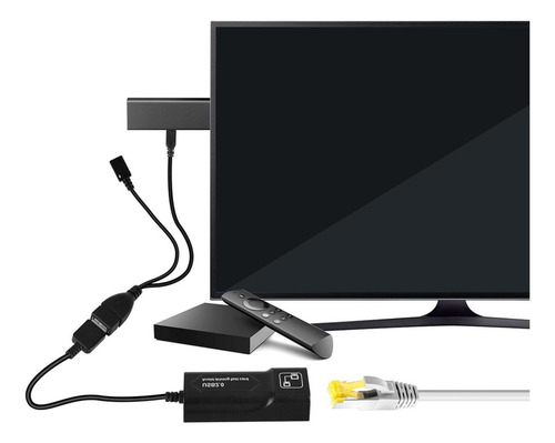 . Adaptador Sticks Usb Otg Cable 10/100mbps Compatible Con