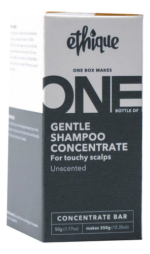 Ethique Gentle Shampoo Concentrate - Sin Perfume - Para Cuer