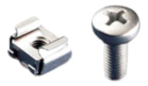 Imagem 1 de 2 de Fixador Porca Gaiola Para Rack Telecom Kit Com 50