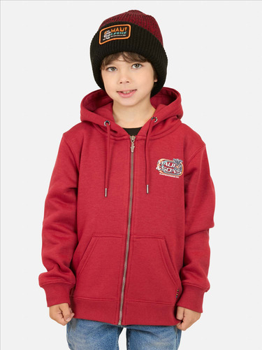 Poleron Fz Airborne Rojo Infantil Maui And Sons