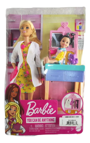 Barbie Pediatra Con Paciente Y Accesorios 