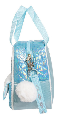 Kit Mochila Frozen Lonchera Lapicera Original Ruz Primaria Azul Azul