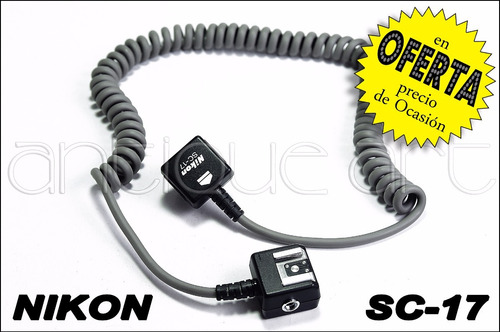 A64 Cable Original Nikon Ttl Sc-17 Para Flash Sb 910 700 800