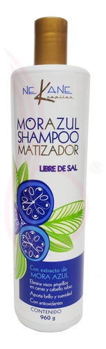 Shampoo Matizador Mora Azul Nekane 960 G Rubios Canas