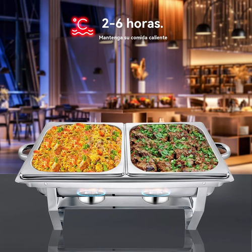 4pcs Bufetera De Acero Inoxidable Para Chef 9l