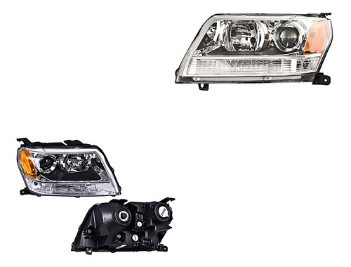 2) Faros Delanteros Depo Grand Vitara Suzuki 2006-2008