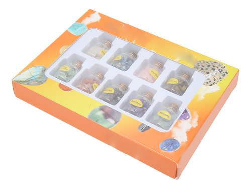 Juego De 9 Botellas De Piedras Curativas De Wicca Stones, Va