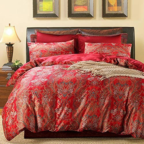 Abreeze Boho Luxury Bohemian Retro Boho Bedding King 3 Pieza