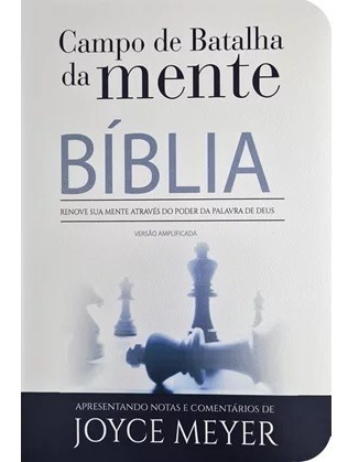 Bíblia Campo De Batalha Da Mente | Nva | Letra Normal | Capa Luxo Branca