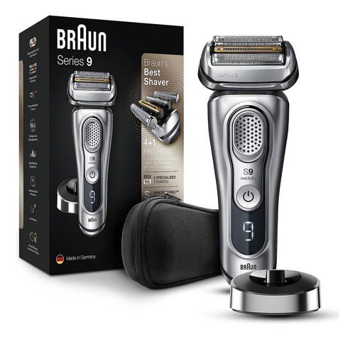 Braun Serie 9 9330s Máquina De Afeitar Eléctrica Recargab