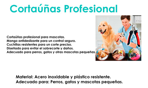 Corta Uñas Lima Profesional P Mascota Perros Gatos Alicate