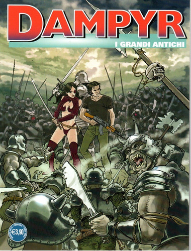 Dampyr N° 233 - I Grandi Antichi - 100 Páginas Em Italiano - Sergio Bonelli Editore - Formato 16 X 21 - Capa Mole - 2019 - Bonellihq Cx443 D21