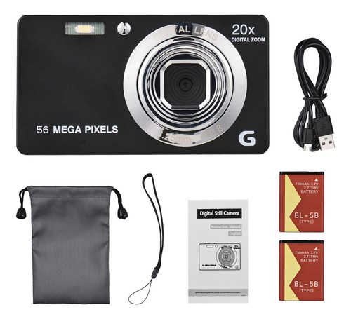 Cámara Digital Portátil Tft De 2,7 Pulgadas, 56 Mp, 4k, Ultr