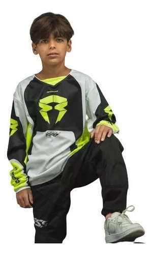 Conjunto Equipo Motocross Niño Rpm 1997 Series Kids Top Rac