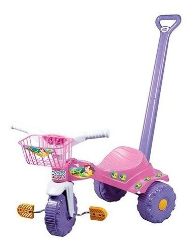 Tico Triciclo Velotrol Sereia Com Alça - Magic Toys