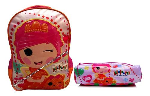 Kit Escolar Lalaloopsy Original : Mochila G Costas + Estojo