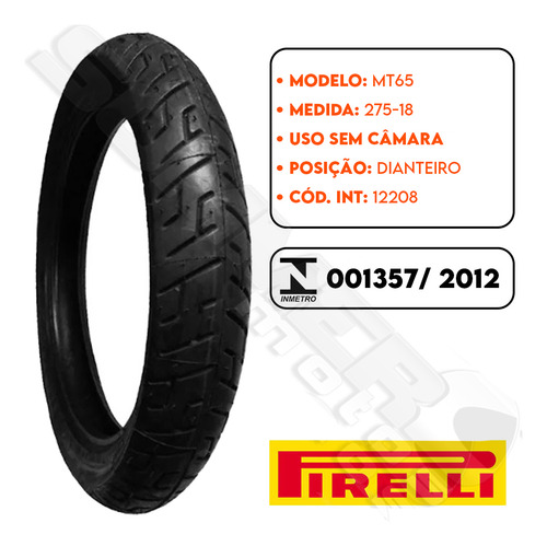Par Pneu Riva 150 275-18 + 100-90-18 (+largo) Mt 65 Pirelli