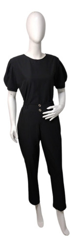 Uniforme Quirúrgico Manga Globo Negro Lisa M