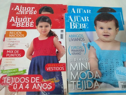 Lote X 2 Revistas Plena Ajuar Del Bebé Y Niños Tejidos Paler