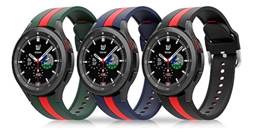 Paquete De 3 Bandas Compatibles Con Samsung Galaxy Watch 4 /