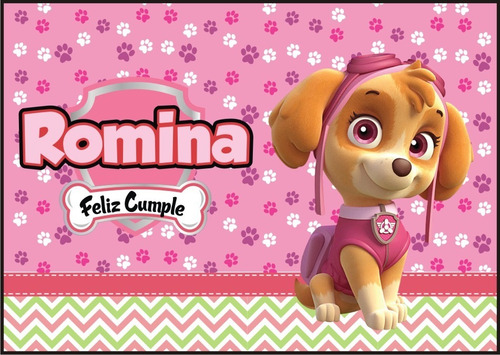 Banners Infantiles, Cumpleaños, Paw-patrol,patrulla Canina