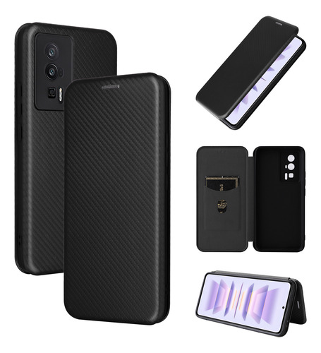 Funda Con Tapa De Fibra De Carbono Para Motorola G15/g35/g55/g75/g85-pc Hybrid, 5 Colores, A Prueba De Golpes, Ultrafina, Cierre Magnético