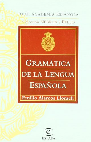 Libro Gramática De La Lengua Española  De Emilio Alarcos Llo