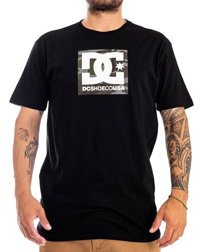 Remera Dc Shoes Hombre Mc Dc Square Star Fill Camo