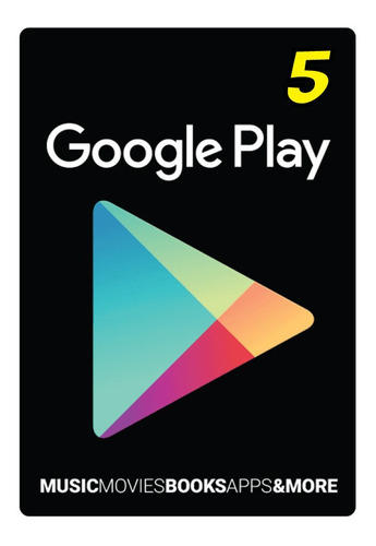 Google Play 5 Dólares Play Store Android Egift Card