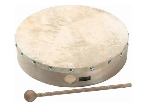 Pandero Sonor Afinable Con Golpeador 25cm Musica Pilar