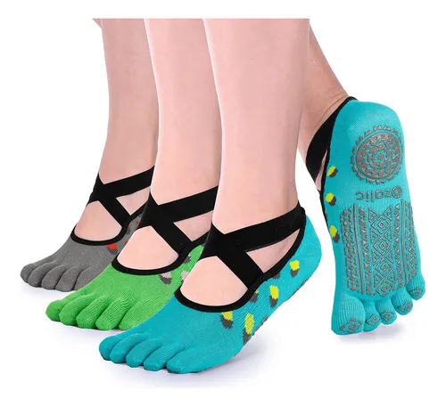 Ozaiic Calcetines De Yoga Para Mujer Con Agarres, Calceti...