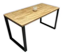 Comprar Mesa Industrial Comedor 145x60cm Hierro Y Madera Premium
