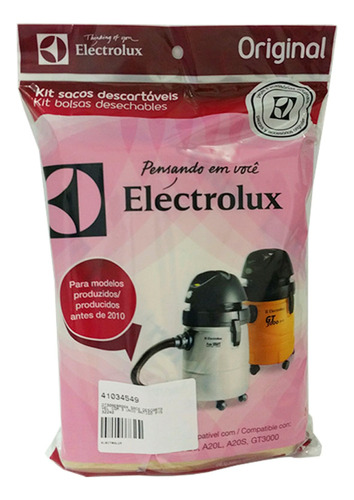 Saco Descartável De Aspiradores Electrolux Dt30aebr004 32240