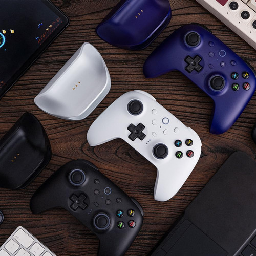Controle Sem Fio 8bitdo Ultimate 2 Gatilhos Hall Tmr Pro Cor Branco