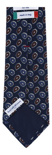 Corbata Scappino Manzoni De Paisleys En Lana Hombre 459 Color Marino