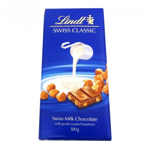 Chocolate Ao Leite Com Avelã Lindt Swiss Classic (100gr)