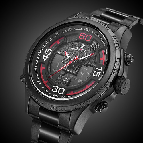 Relógio Masculino Weide Anadigi Preto Wh6306b-2c