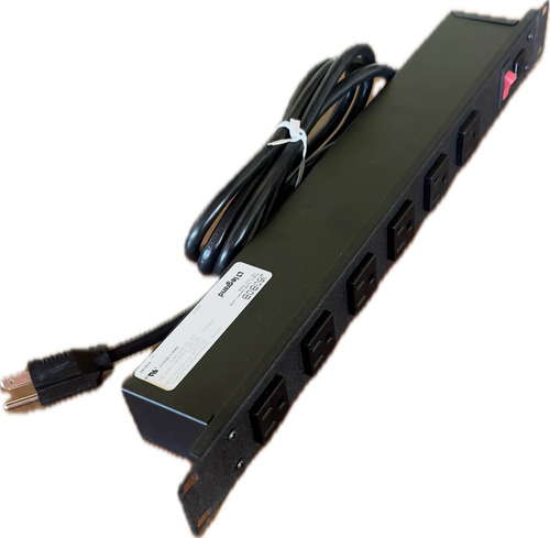 Wiremold J60b0b Power Strip, Multicontacto 6 Ptos Rack 19