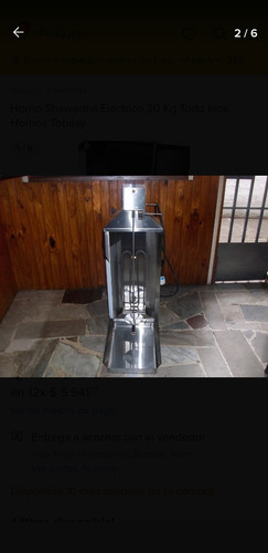 Horno Shawarma Electrico 30 Kg Todo Inox. Hornos Tobilay