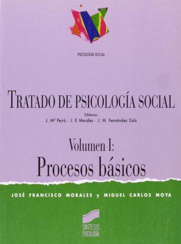 Libro Tratado De Psicología Social Vol I Procesos Básicos De