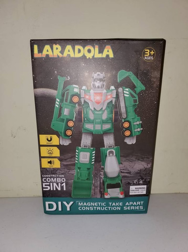 Robot Transformador Laradola Juguete De Construcción Steam 1 Verde (Usado)