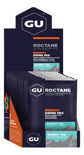 Gu Roctane Energy Drink Mix Energía Isotónica X 10 Unidades Sabor Summit Tea